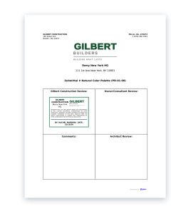 Generated Gilbert Builders submittal cover page